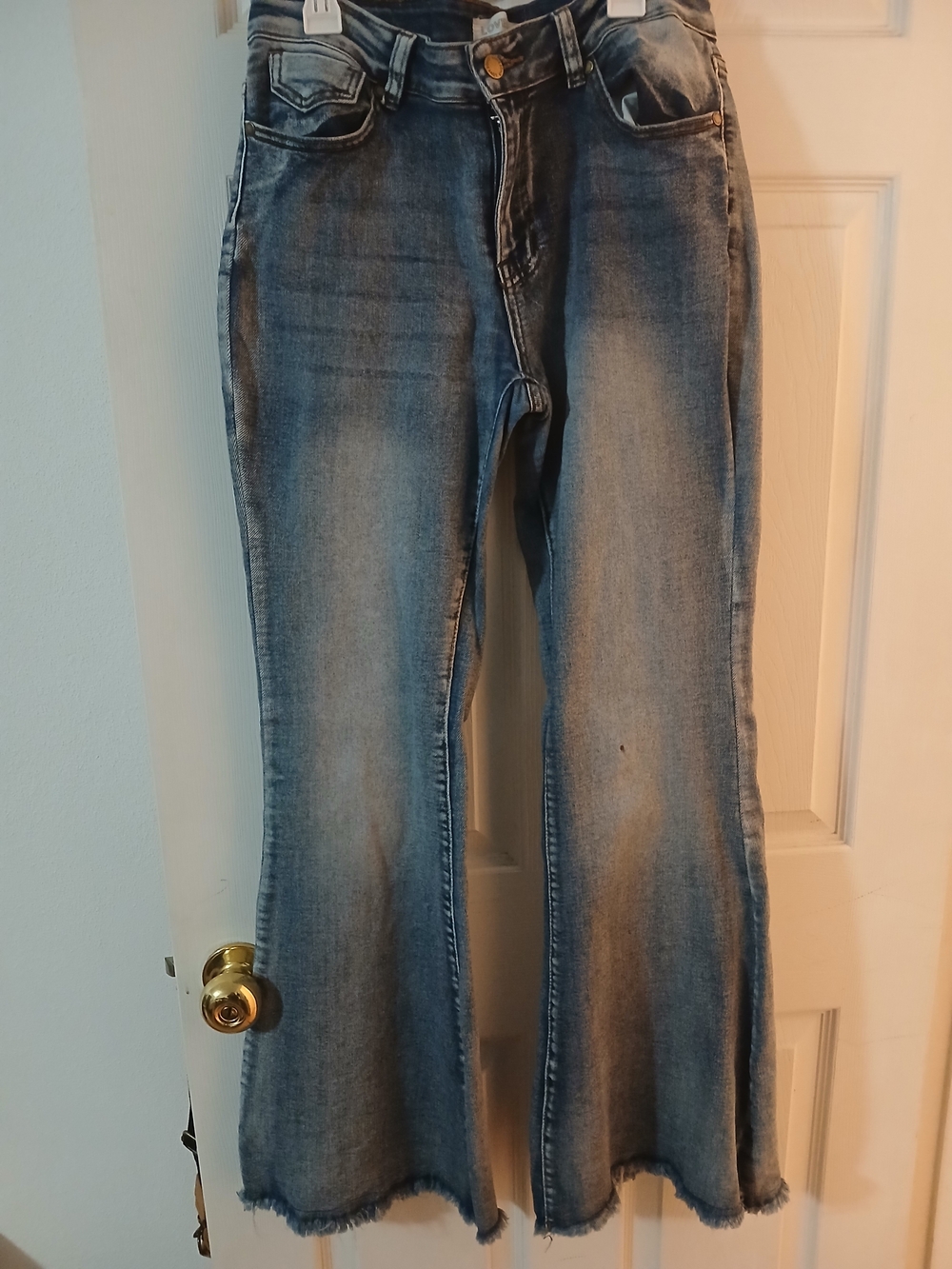 Women's Light Blue Flared Jeans